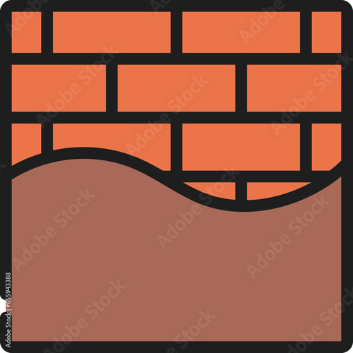 Plaster Boarding Wall Icon