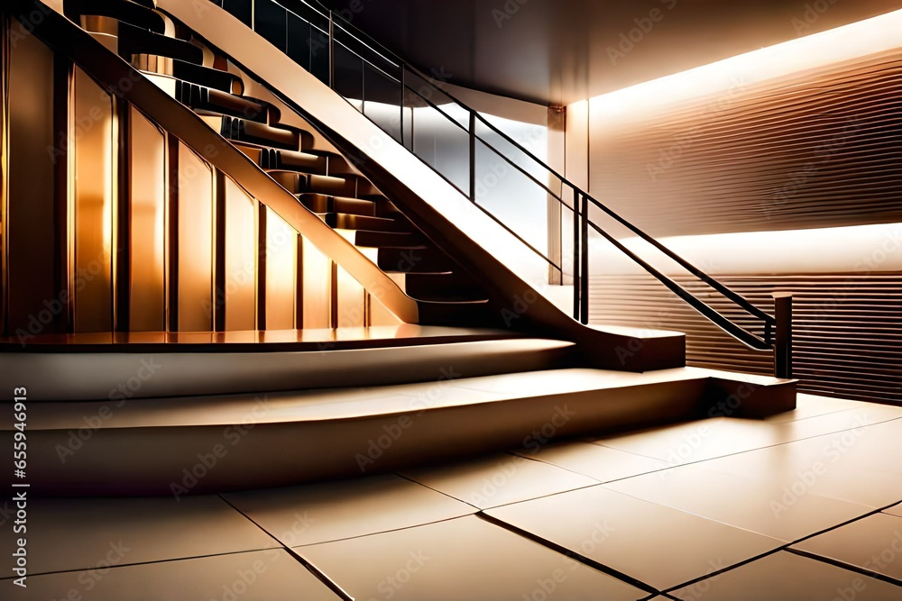 Obraz premium Elevating Spaces: A Fusion of Modern Design and Structural Elegance