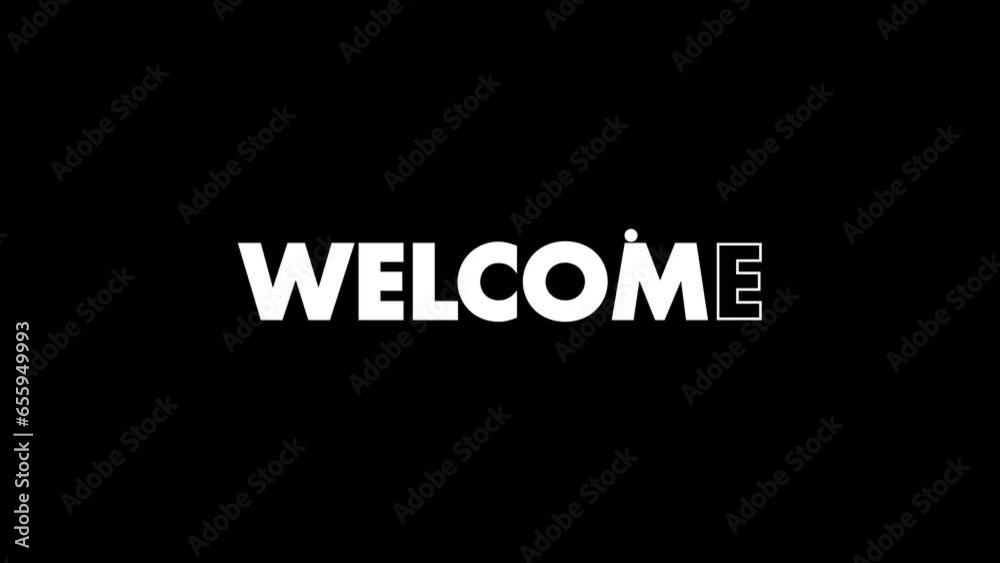 explainer video text welcome animation explainer video text welcome animation