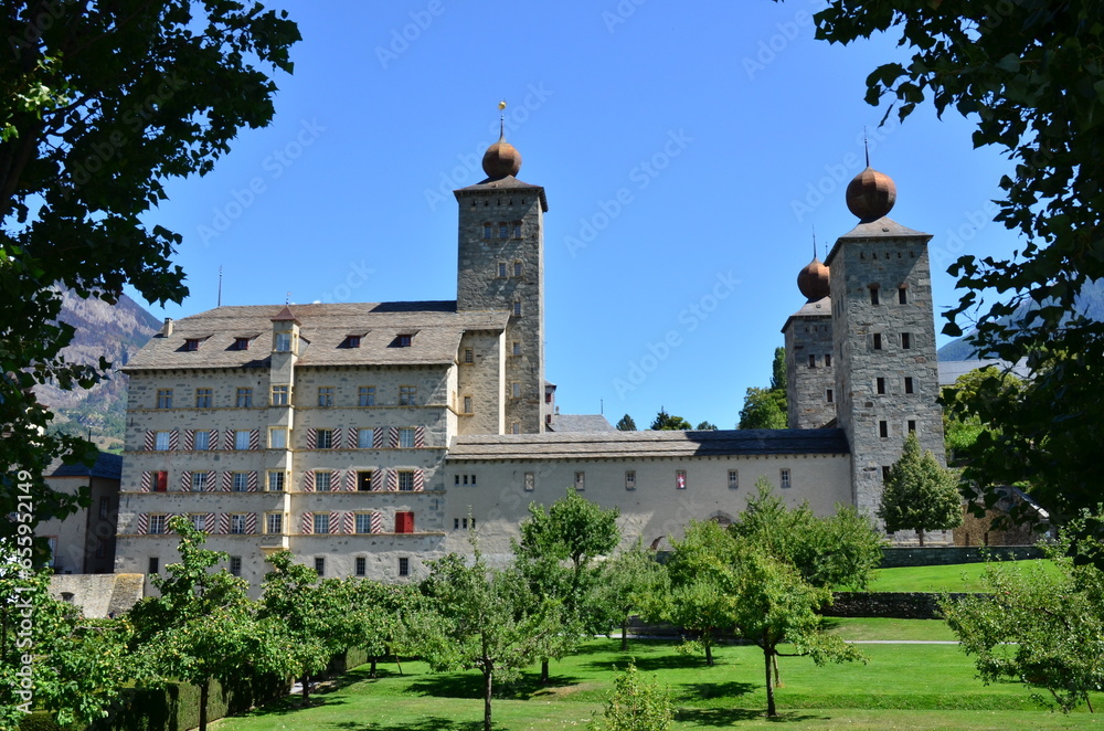Stockalper Palace in Brig, Switzerland Stockalper Palace in Brig, Switzerland