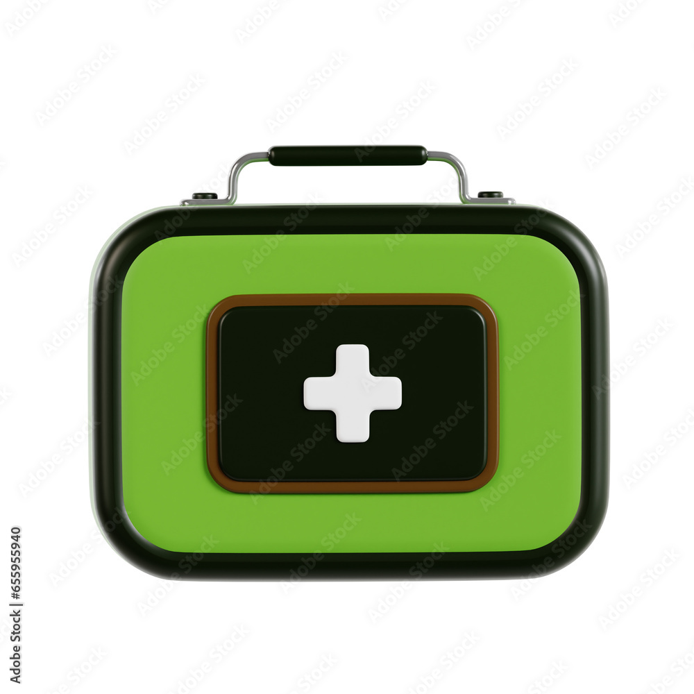 Fototapeta premium First Aid Kit 3d Illustration