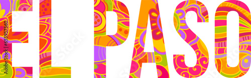 El Paso creative pattern text.