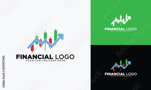 Stock market investment trading graph in graphic concept suitable for financial investment or Economic trends business idea. Vector illustration design.