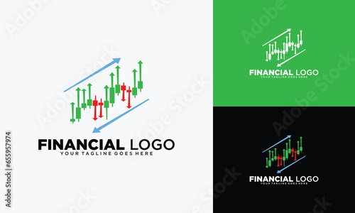 Stock market investment trading graph in graphic concept suitable for financial investment or Economic trends business idea. Vector illustration design.
