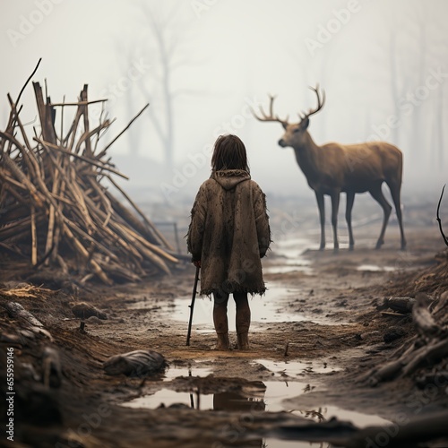 
Reindeer husbandry and clothing made from deerskin. Residents of the peoples of the north. Traditional settlement of winter yurts. Yamal and its indigenous inhabitants.