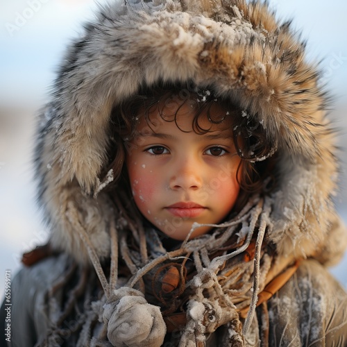 
Reindeer husbandry and clothing made from deerskin. Residents of the peoples of the north. Traditional settlement of winter yurts. Yamal and its indigenous inhabitants.