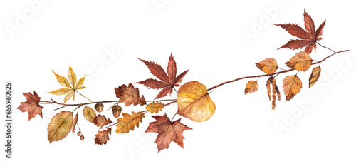 Blätter Herbst  Laub - Autumn Leaves blumenkranz Blätterkranz