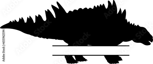 Polacanthus Dinosaur monogram Dinosaur silhouette Monogram bundles Types of dinosaurs breeds photo