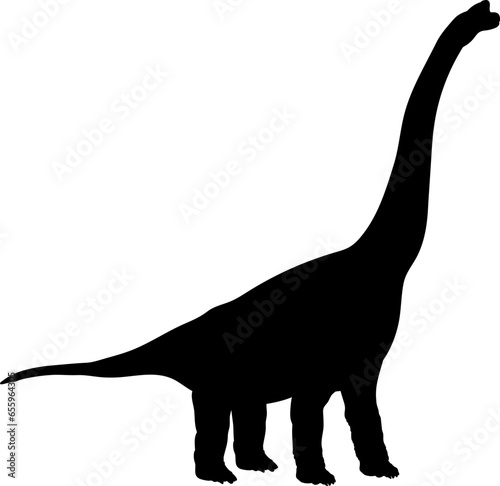 Brontosaurus. Dinosaur Silhouette.  Dinosaur SVG Types of dinosaurs 