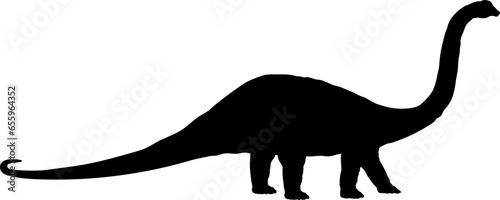 Diplodocus Dinosaur Silhouette.  Dinosaur SVG Types of dinosaurs
