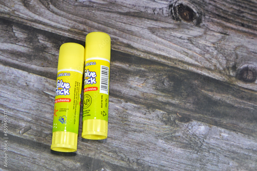Cairo, Egypt, September 27 2023 Chinese glue stick, solid, hard