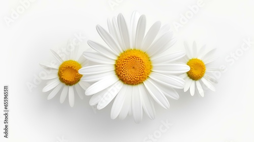 Daisy flowers  isolated on white background