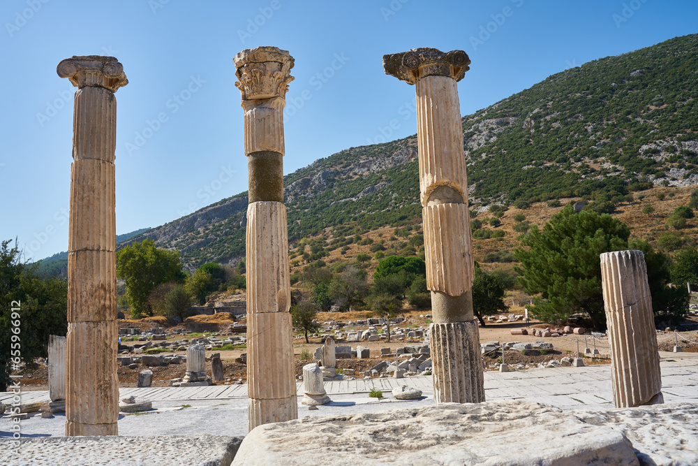 Classic culture: ruins of Ephesus, Turkey