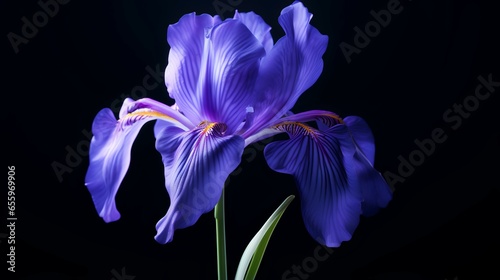 X-ray image of japanese iris flower