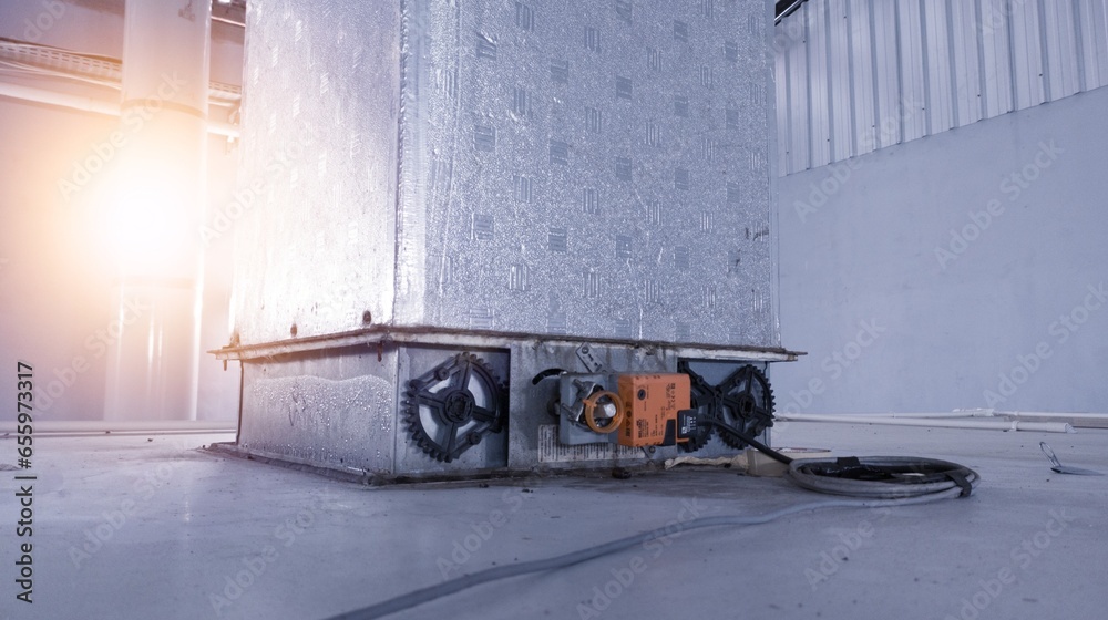 Air duct control damper actuator for open and close it variable operation on the air supply system. Air duct control damper actuator for open and close it variable operation on the air supply system.