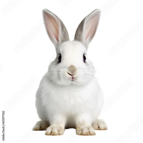 White Rabbit on transparent background