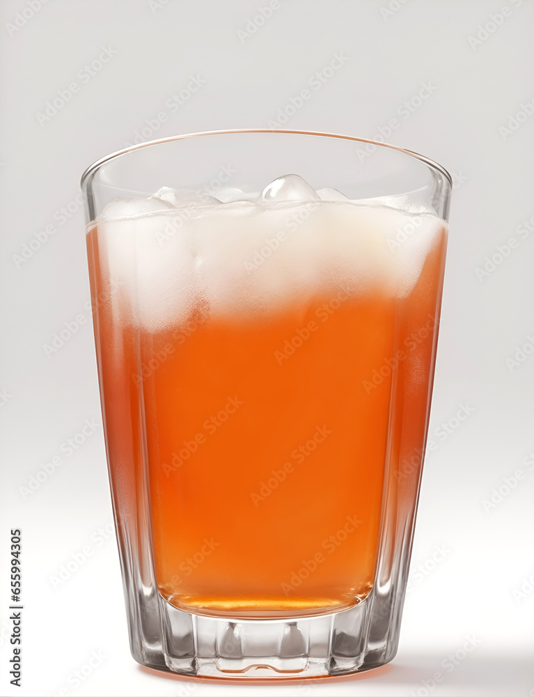 Un vaso de cristal con un refresco con hielo sobre un fondo gris claro. Vista de frente y de cerca. Formato vertical. IA Generativa
Un vaso de cristal con un refresco con hielo sobre un fondo gris claro. Vista de frente y de cerca. Formato vertical. IA Generativa