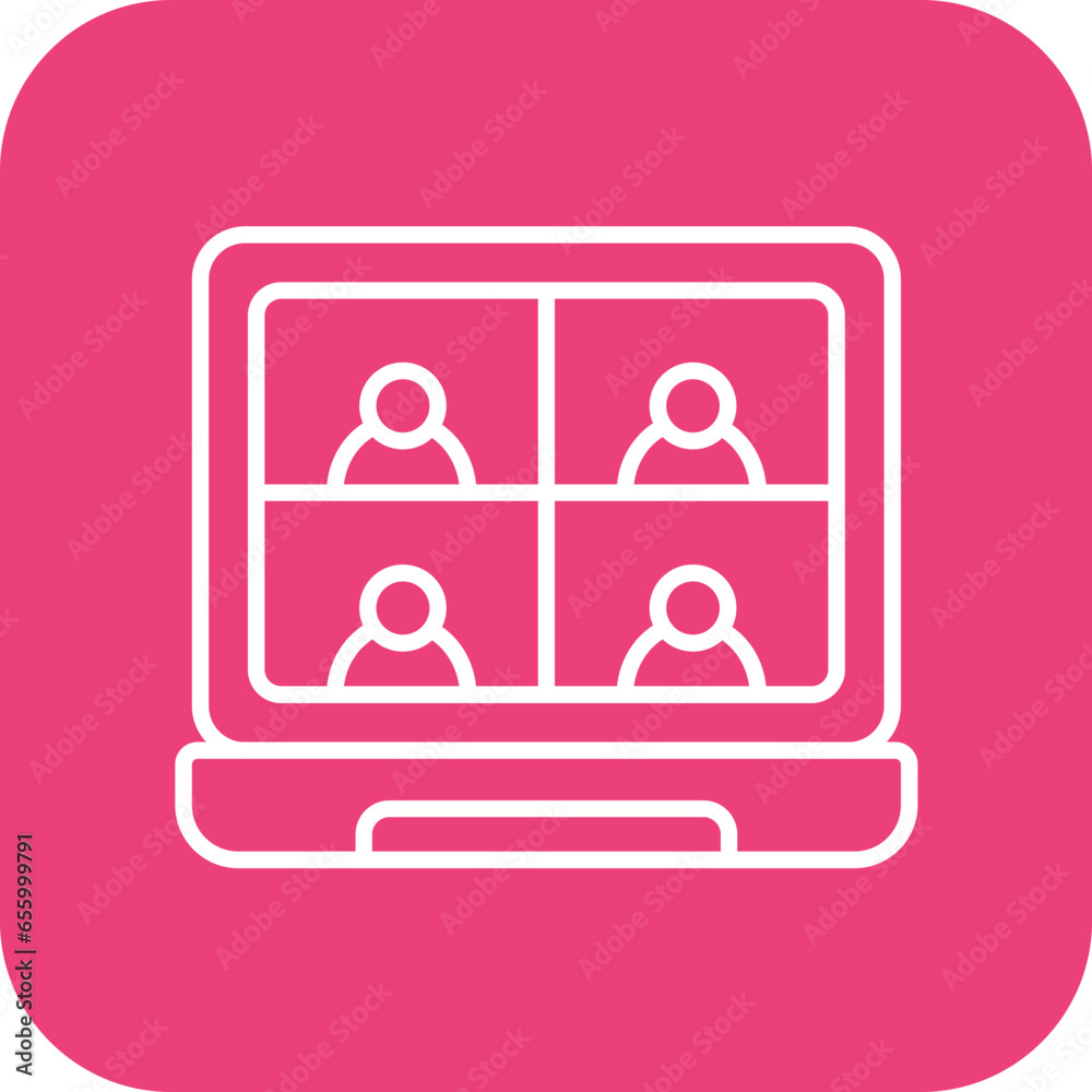 Video Conference Icon Video Conference Icon