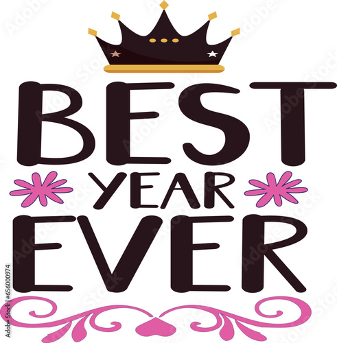 Happy New Year SVG Design