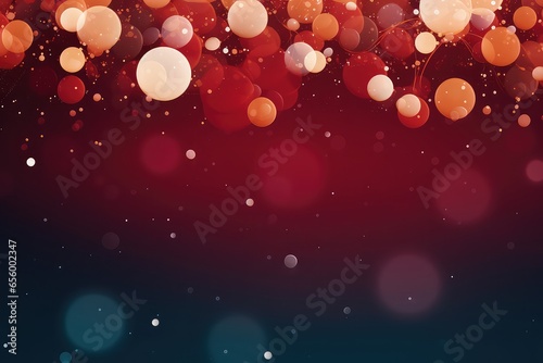 Abstract burgundy christmas banner with ample copy space