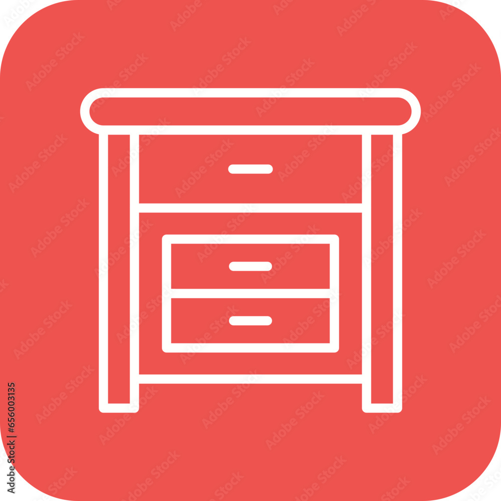 Bedside Table Icon Bedside Table Icon