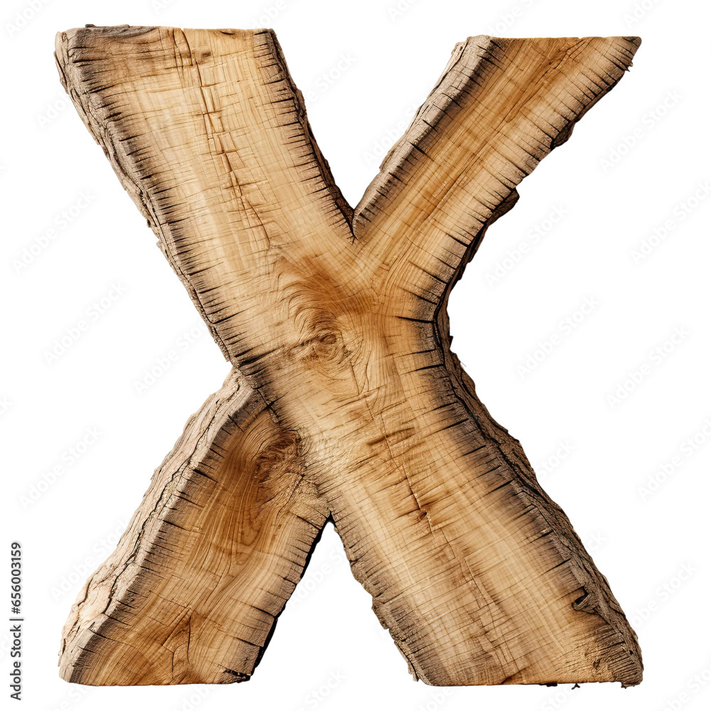 Wooden letter X Decor cut out transparent isolated on white background ,PNG file ,artwork graphic design illustration. Wooden letter X Decor cut out transparent isolated on white background ,PNG file ,artwork graphic design illustration.