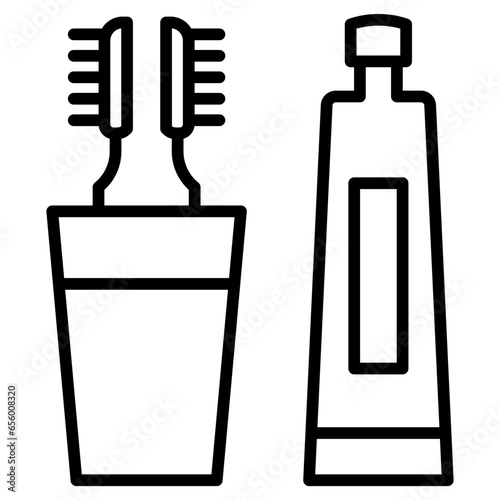 Outline Tooth paste icon