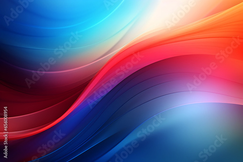 Neon Wave Abstract Background with Light Effect  Neon Wave Abstract Wallpaper  Generative Ai. 