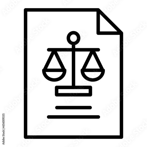 Outline Law document icon