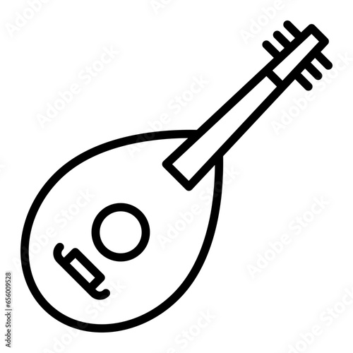 Outline Lute icon