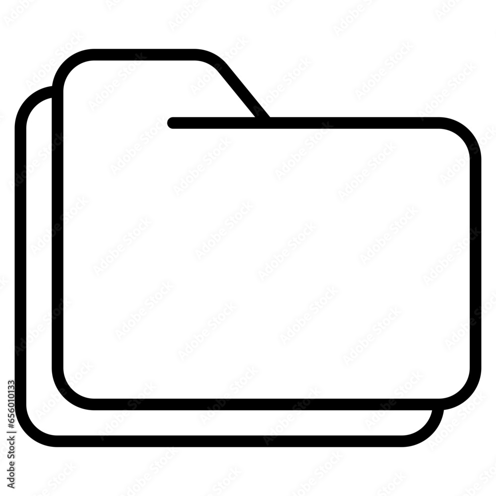Outline Folders icon Outline Folders icon