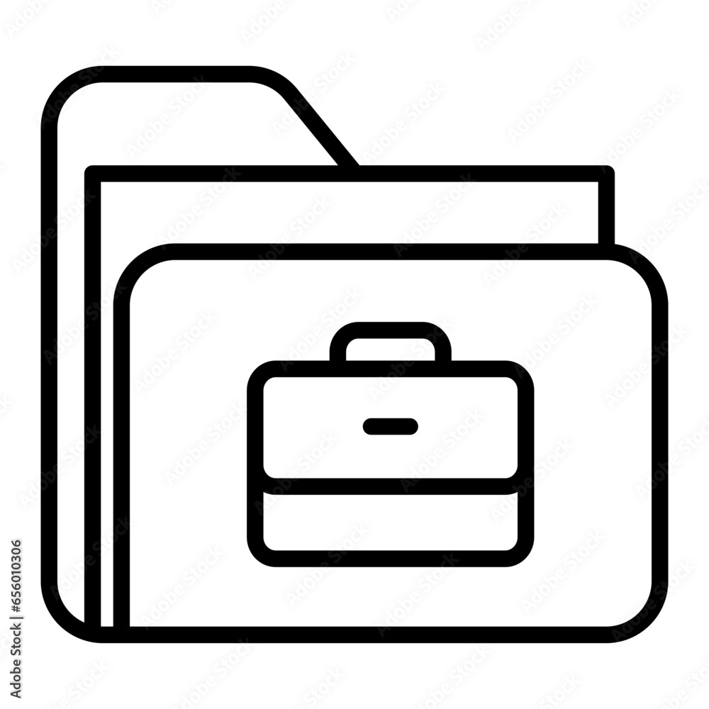 Outline Stationery folder icon
