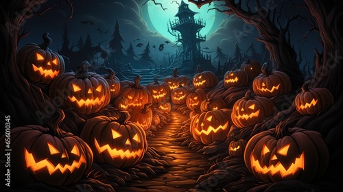 Background Illustration of Halloween
