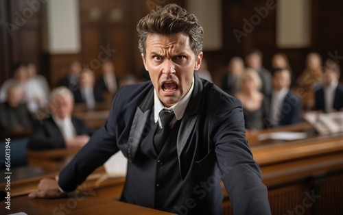Lawyer gets angry during court hearing