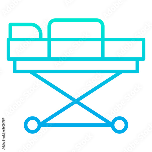 Outline gradient Stretcher icon