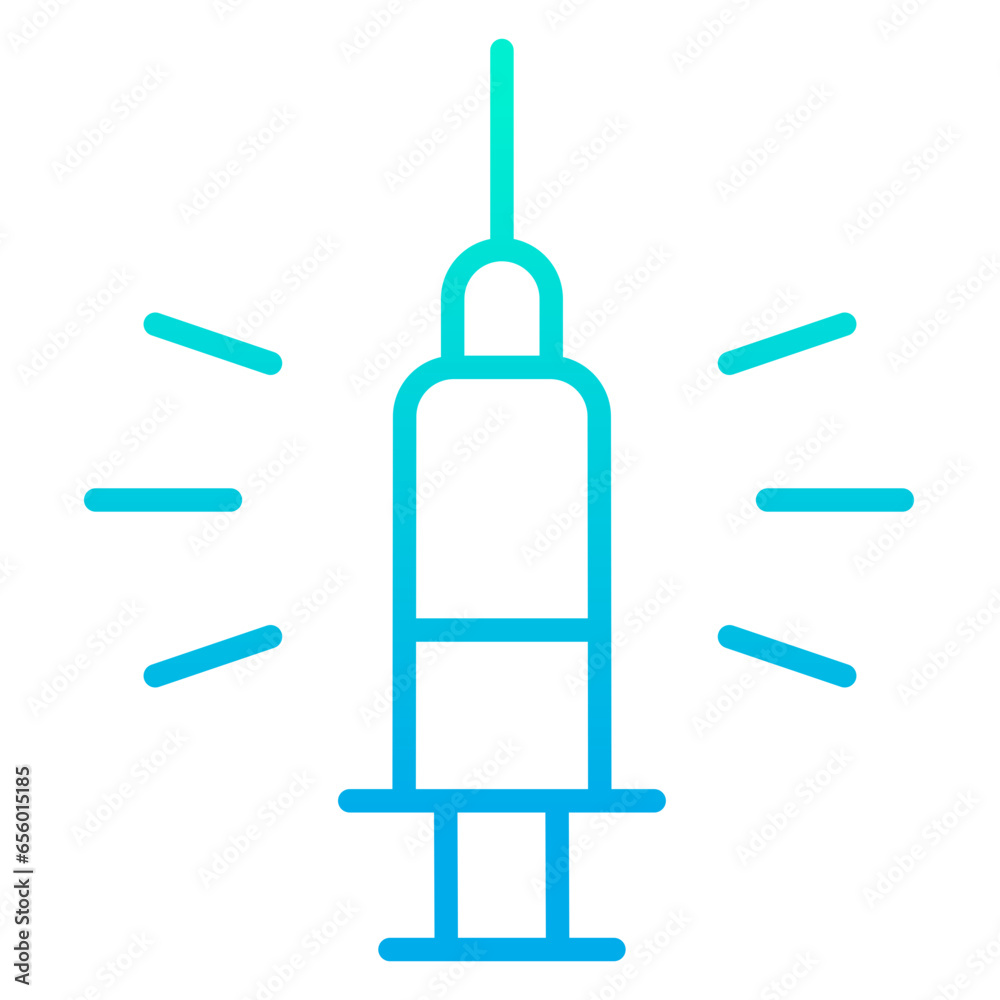 Outline gradient Vaccine icon Outline gradient Vaccine icon