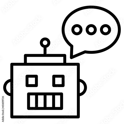 Outline Chatbot icon