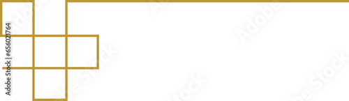 Gold Corner Border Frame Mid Autumn Chinese Festival