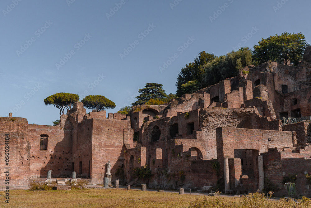 Roman Forum, also known as Foro di Cesare, or Forum of Caesar, in Rome, Italy,