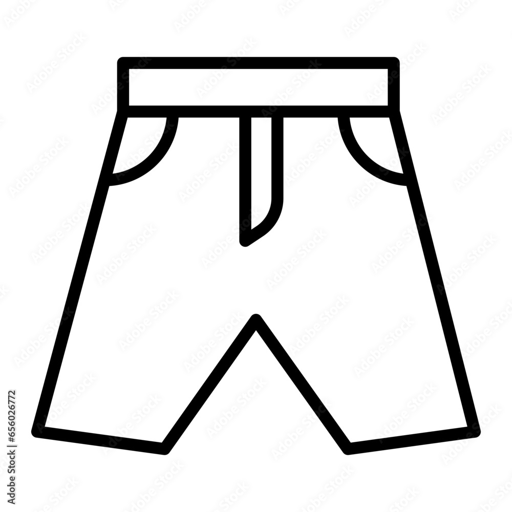 Outline Shorts icon Outline Shorts icon