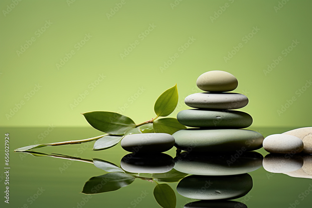 Tranquil spa pebble aquatic imagery in a minimalistic approach, artistic arrangement and ambiance, background with copy space Tranquil spa pebble aquatic imagery in a minimalistic approach, artistic arrangement and ambiance, background with copy space