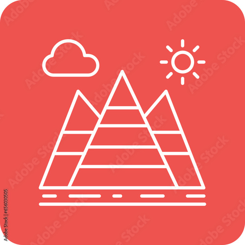 Pyramid Landscape Icon