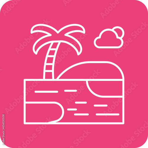 Shore Landscape Icon