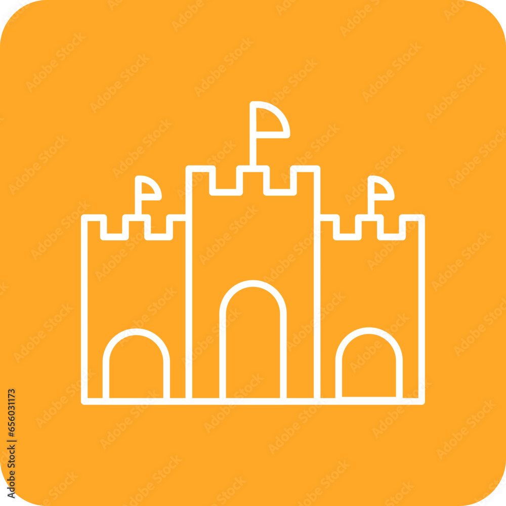 Naklejka premium Castle Toy Icon