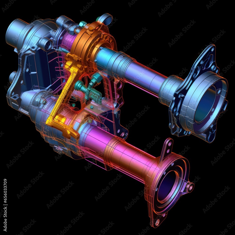 finite element analysis of 3d cad rendering to test strengths and weak ...