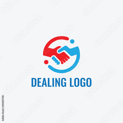 business deals logo design vector