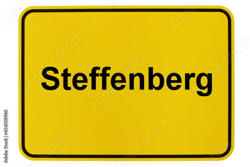Illustration eines Ortsschildes der Gemeinde Steffenberg in Hessen photo