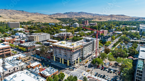 Downtown Boise Construction in the summer photo