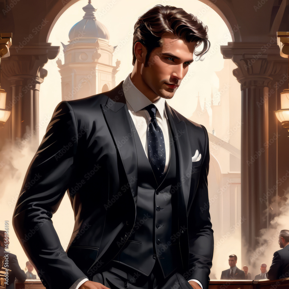 Portrait of handsome man in suit Portrait of handsome man in suit