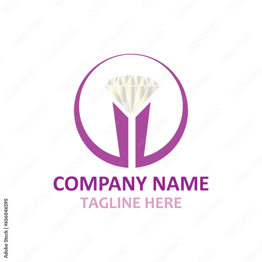 diamond jewelry logo design vector diamond jewelry logo design vector